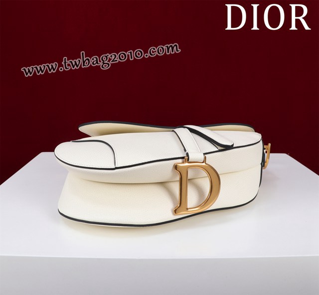 Dior专柜新款迪奥高仿原单长肩带大小号牛皮马鞍包手拎斜挎包 djfk1809